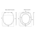 Сиденье для унитаза  белое АНИ ПЛАСТ WS0120P/WS0121P пласт.креп. м/лифт(Элегант,Комфорт,Алькор)ПАКЕТ