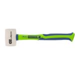 11166 Киянка резиновая, 225г, белая резина, фибергласовая рукоятка// Сибртех