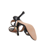 Шлепанцы кожаные mandy sandal 90-n BOSS BLACK - черный(50493062)