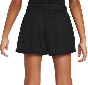 Шорты для девочки теннисные Nike Girls Breezy Mid-Rise - чёрные/белые