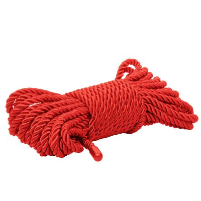 Красная мягкая веревка для бондажа BDSM Rope 32.75 - 10 м. (Цвет: красный)