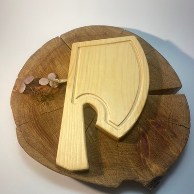 Сервировочная доска "Топор" (с канавкой)