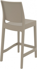 Стул пластиковый полубарный, Siesta Contract Maya Bar 65, бежевый