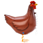 Шар Фольгированный Курица (Коричневый)