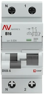 Автомат дифференциальный EKF rcbo6-1pn-16B-30-ac-av