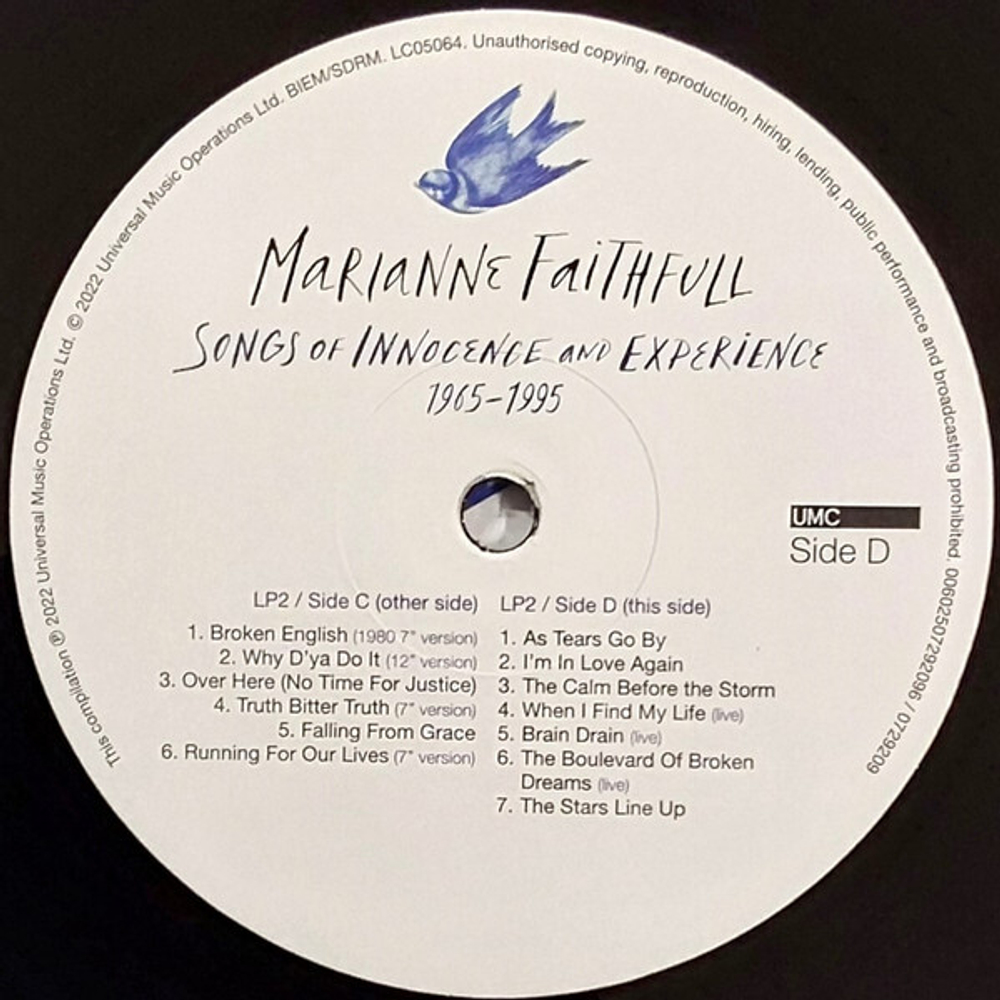 Marianne Faithfull / Songs Of Innocence And Experience 1965-1995 (2LP)