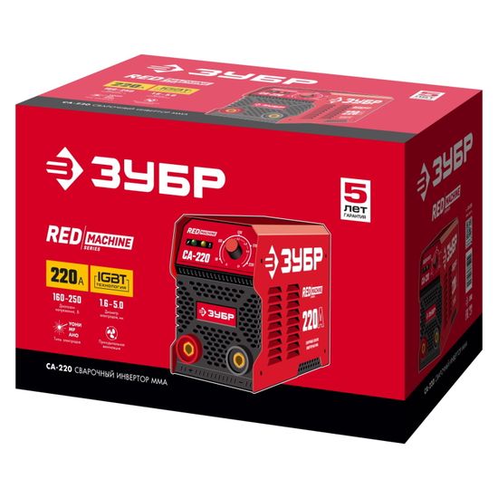 Сварочный инвертор "ЗУБР" СА-220
