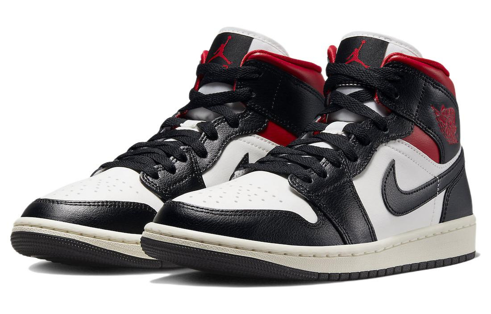 Jordan 1 Mid Gym Red Panda Women's