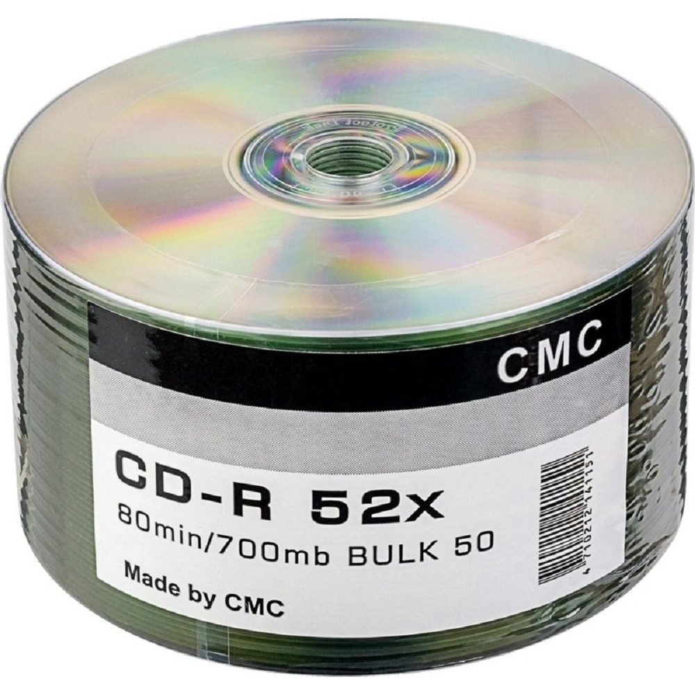 Оптический диск CD-R Диски CMC CD-R 80 52x Bulk/50 (141151)