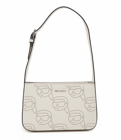 Кожаная сумка через плечо Karl Lagerfeld - белый(241W3003)