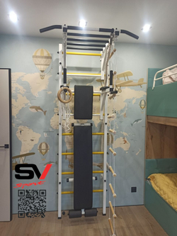 Монтаж шведской стенки Sv Sport в пеноблочные, газоблочные стены