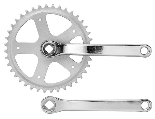 Система шатунов HDL-S140 , звезда на 40 зубьев 1/2"х1/8" стальная, шатуны 170 мм стальные кованые, хромированные, квадратное посадочное место "под ромб", линия цепи 45 мм