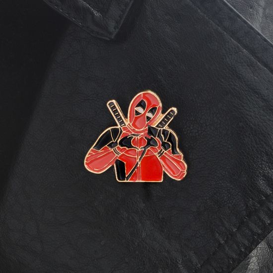 Значок металлический "Сердечко от Дэдпула", р-р 3,2х3,2 см