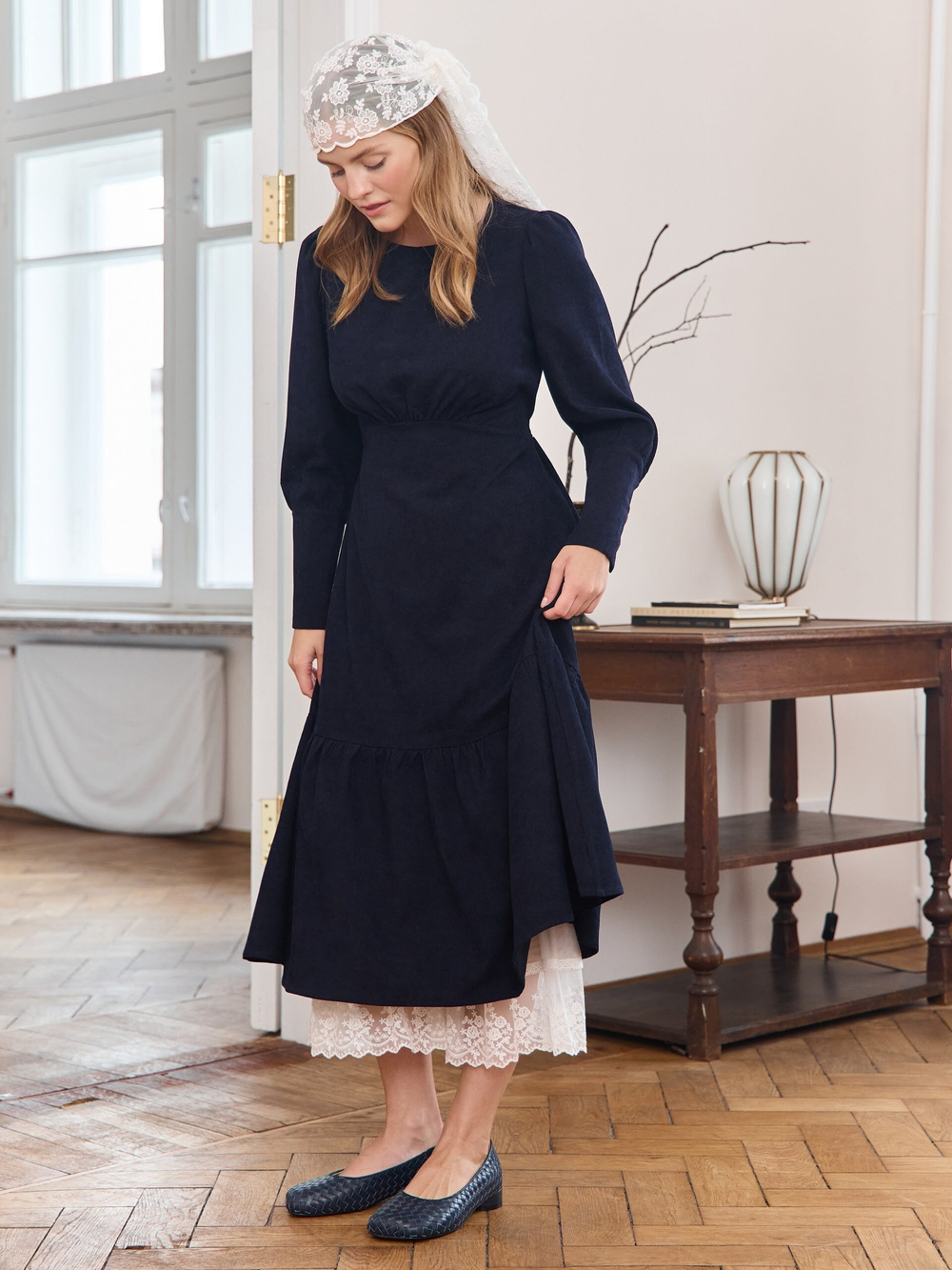 Платье с рукавом длинное