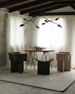 Люстра 101 Copenhagen Drop Chandelier, Burned Black (5m), черный