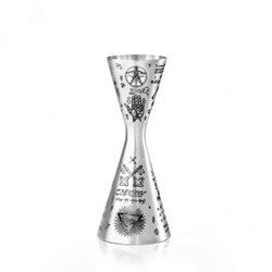 Джиггер Lumian Afrodite Alchemy 30/45 мл, серебро с гравировкой
