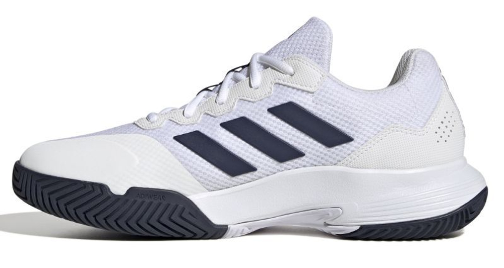 Мужские кроссовки теннисные Adidas GameCourt 2 M - cloud white/team navy blue 2/cloud white