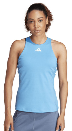 Женский топ теннисный Adidas Club Tennis Y-Tank - blue brust