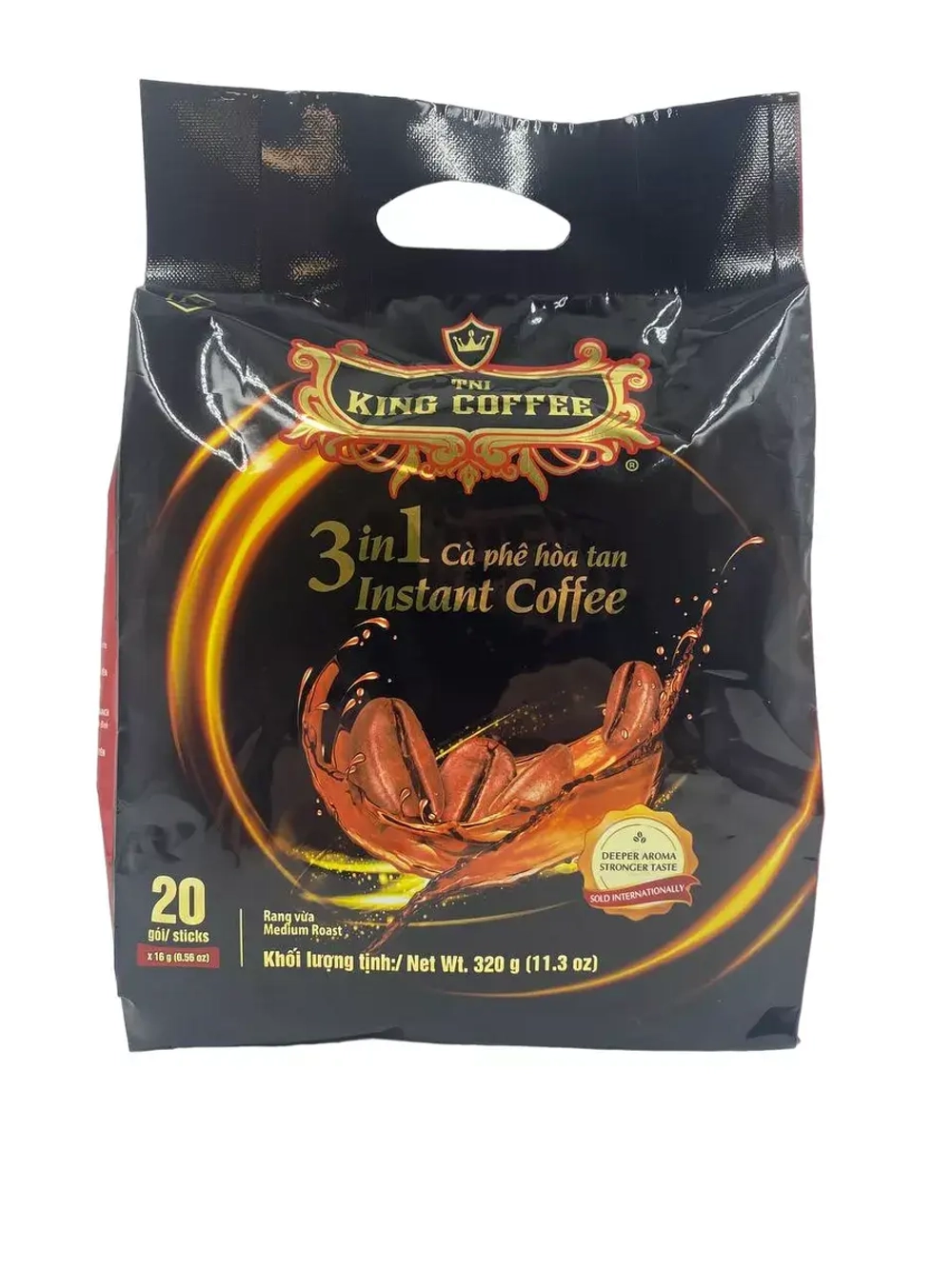 Вьетнамский растворимый кофе в пакетиках 3в1,крепкий (20шт)