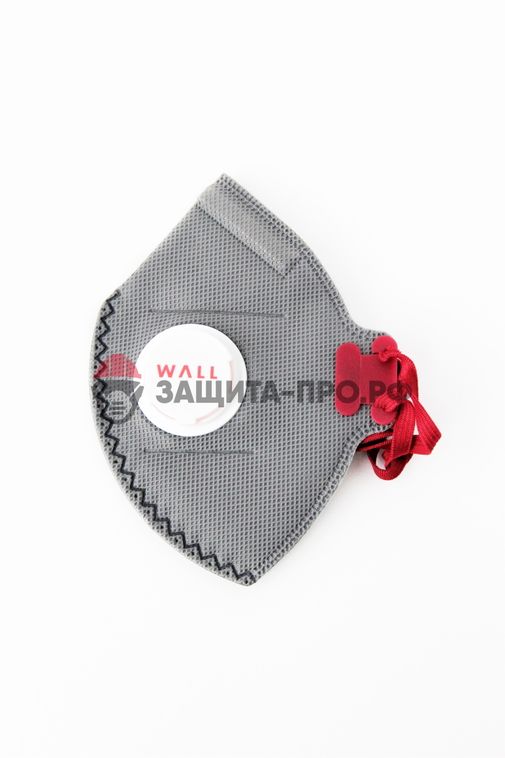 Респиратор медицинский Wall 99CHK, FFP3, с клапаном выдоха, складной, угольный фильтр