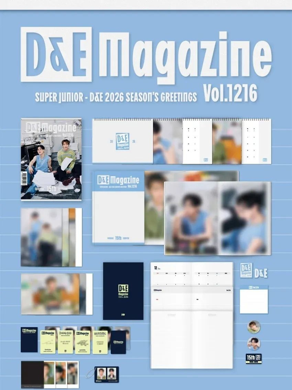 товары SUPER JUNIOR D&E - D&E Magazine Vol.1216 2026 SEASON S GREETINGS