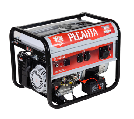 Электрогенератор Ресанта БГ 6500 Э - [5 кВт / 220V] эл. старт