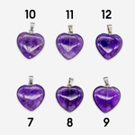 Подвеска-сердечко из натурального аметиста, 20*20мм