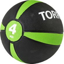Медбол TORRES AL00224, 4кг., черно-зеленый