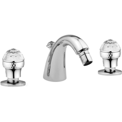 Смеситель для биде на 3 отв.  Migliore Axo Swarovski ML.AXO-625F.CR с кристаллами, хром
