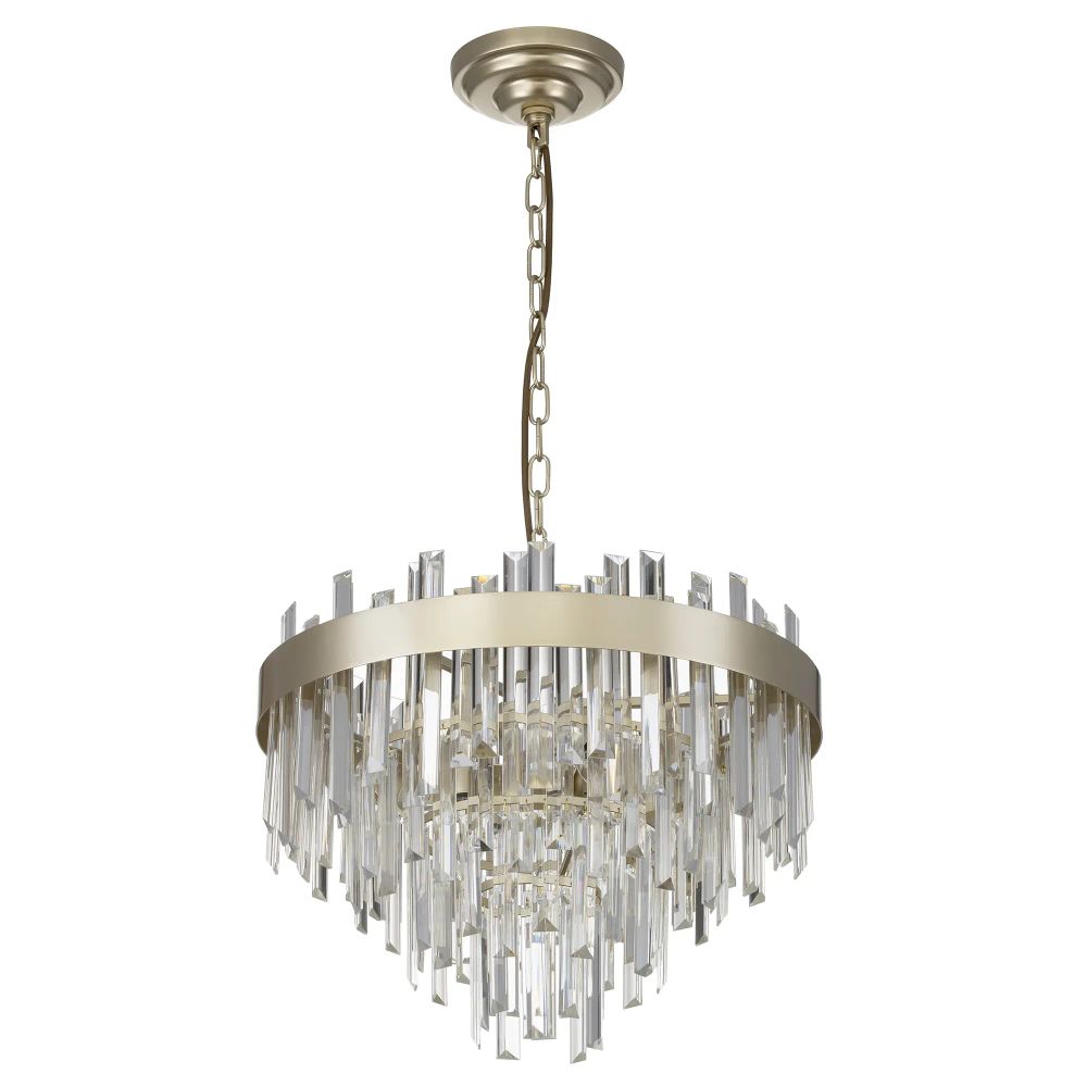 Citilux Лаура CL301262 Люстра хрустальная подвесная Шампань