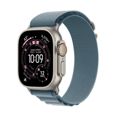 Часы Apple Watch Ultra 3 GPS + Cellular 49mm Natural Titanium Case, Alpine Loop (Light Blue) L