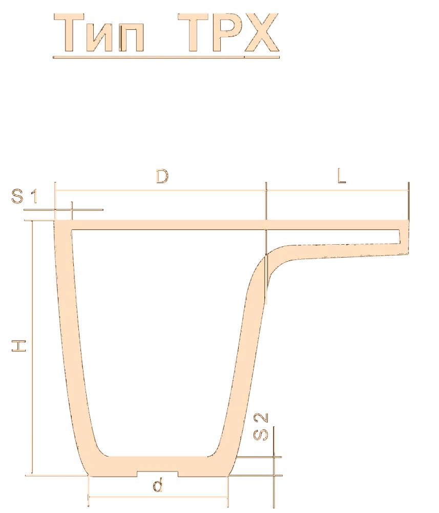 Тигель TPX 10 Lн=326 Тигель TPX 10 Lн=326