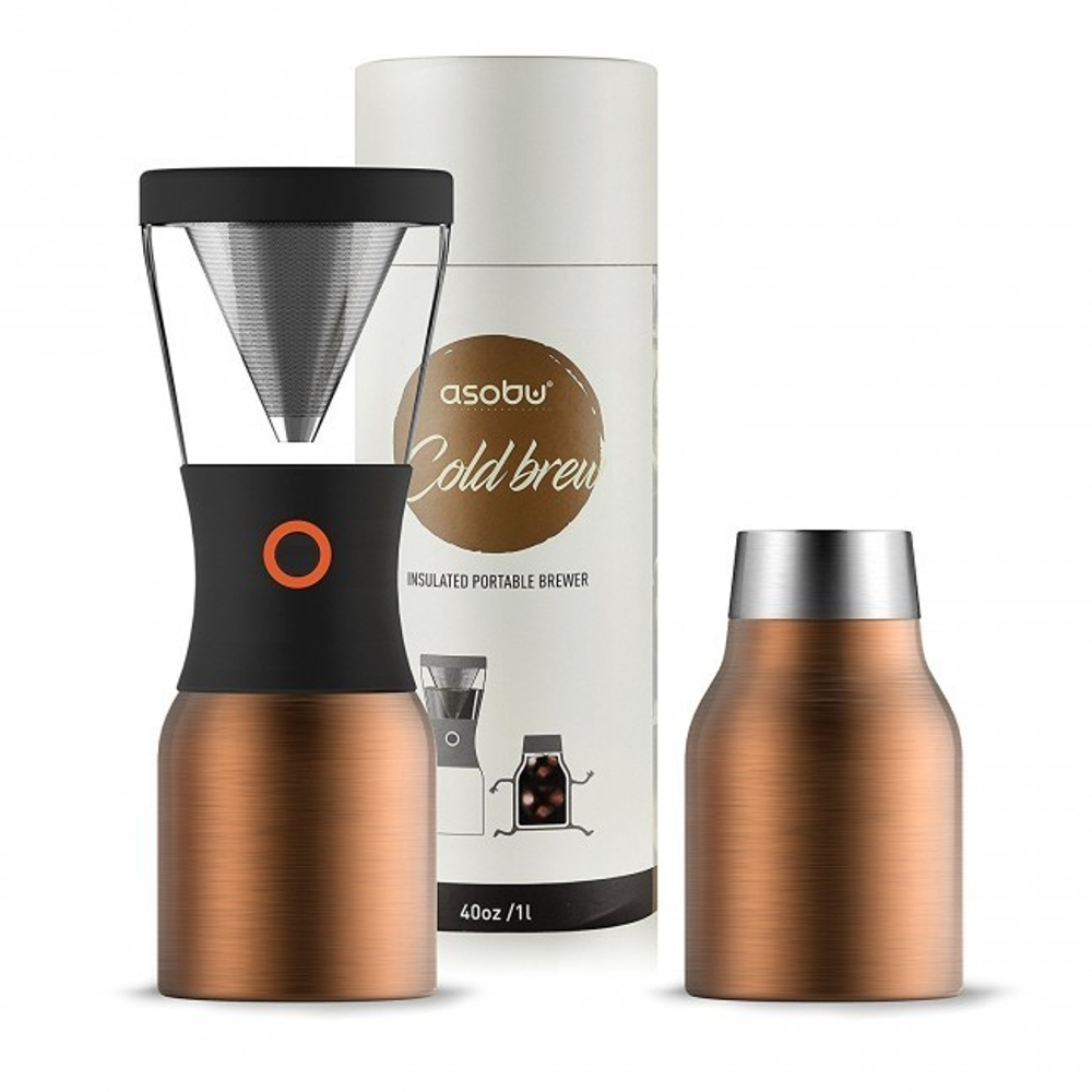 Кофеварка портативная Asobu Cold Brew (1 литр), медная