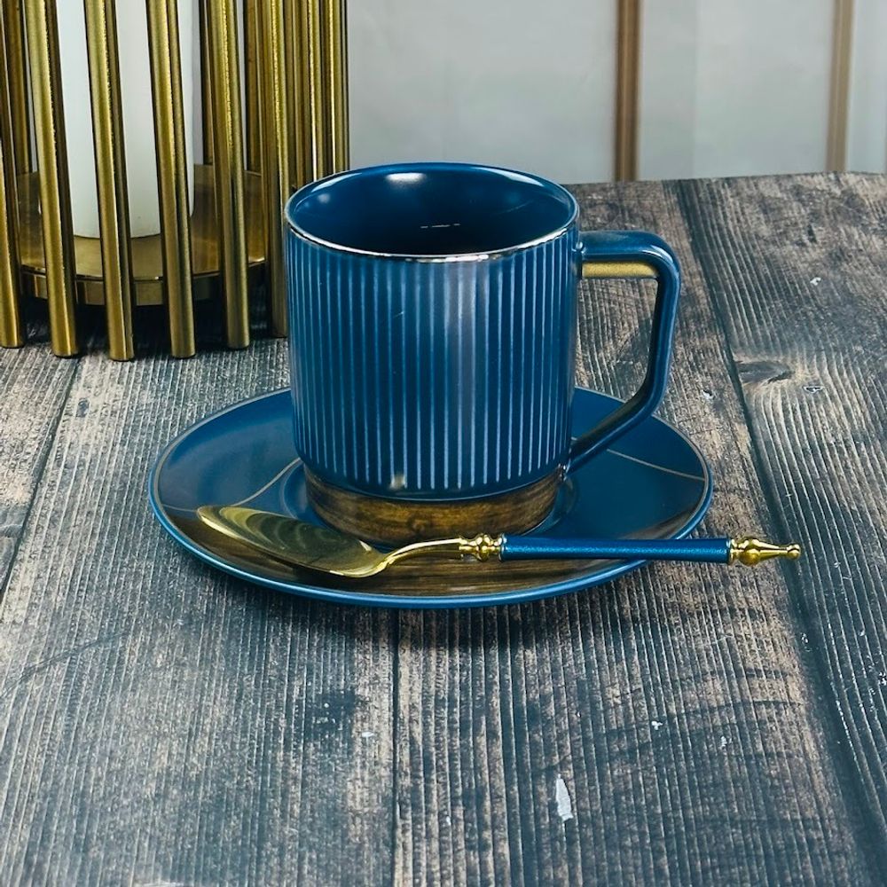 Lenardi 133-383 Чайный набор 12пр.250мл WOOD в под.уп.(х6)Фарфор