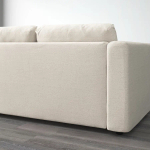Диван угловой 4-местный - IKEA VIMLE, 249/249х98х83 см, бежевый, ВИМЛЕ ИКЕА