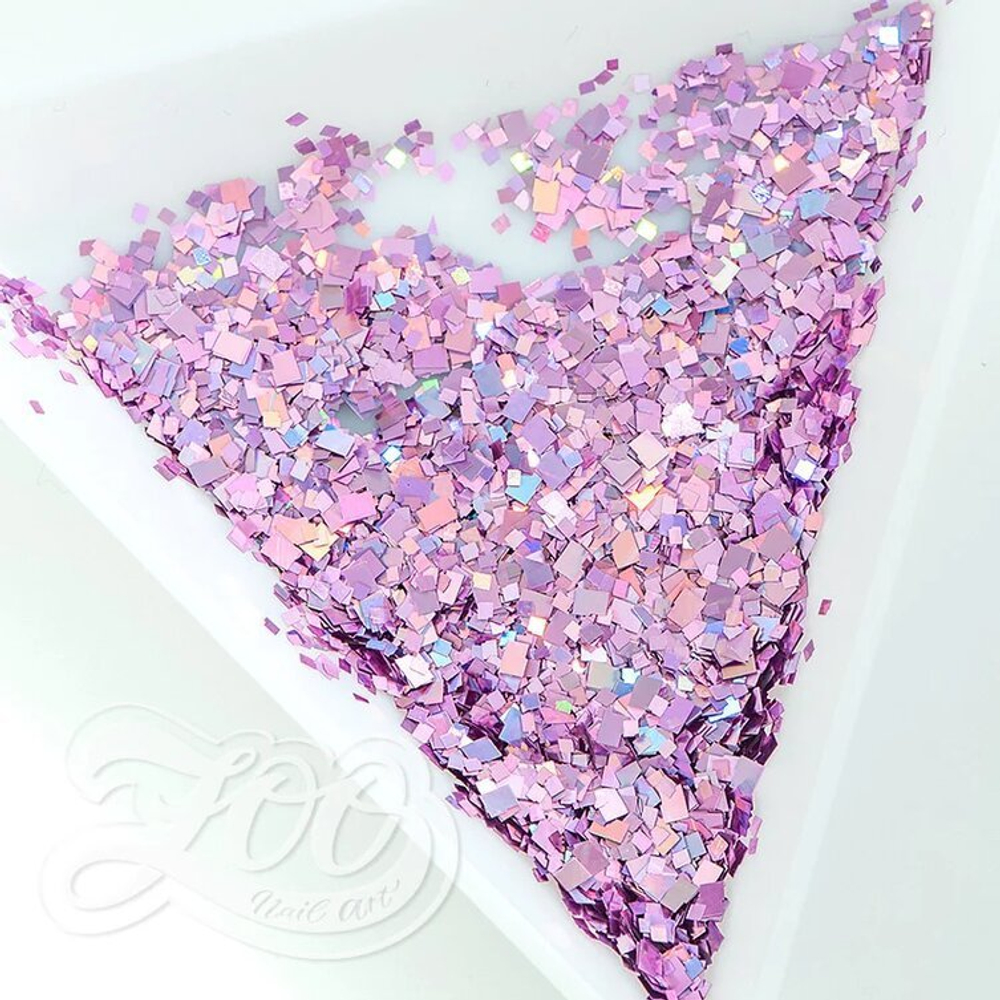 Zoo nail Конфетти «Жирафики», розовые голография, 2гр