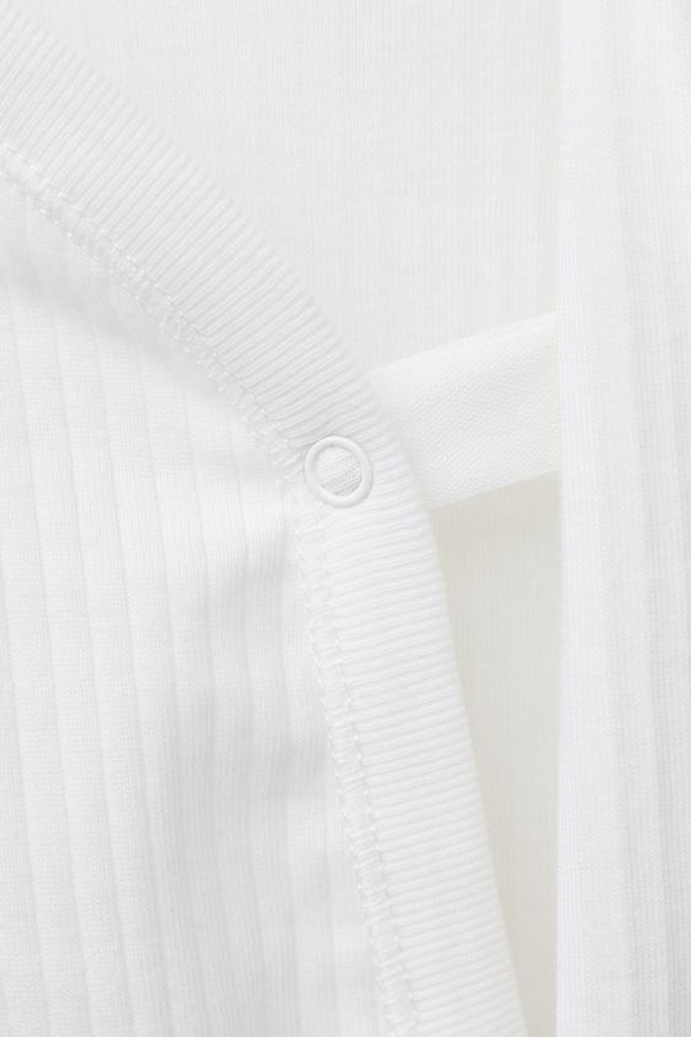 ZARA 0-6 МЕСЯЦЕВ/НАБОР ИЗ ТРЕХ БОДИ С ДЛИННЫМИ РУКАВАМИ И ВОРОТНИКОМ КИМОНО, ЖЕЛТОВАТО-БЕЛЫЙ