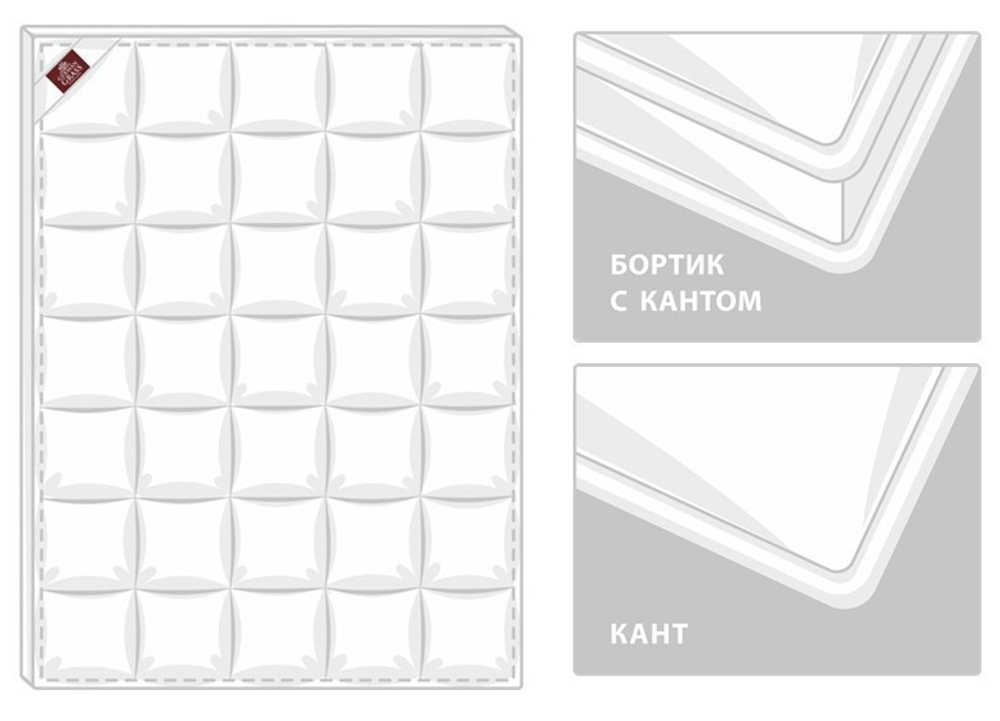 Одеяло пуховое всесезонное German Grass Queen Down Grass схема