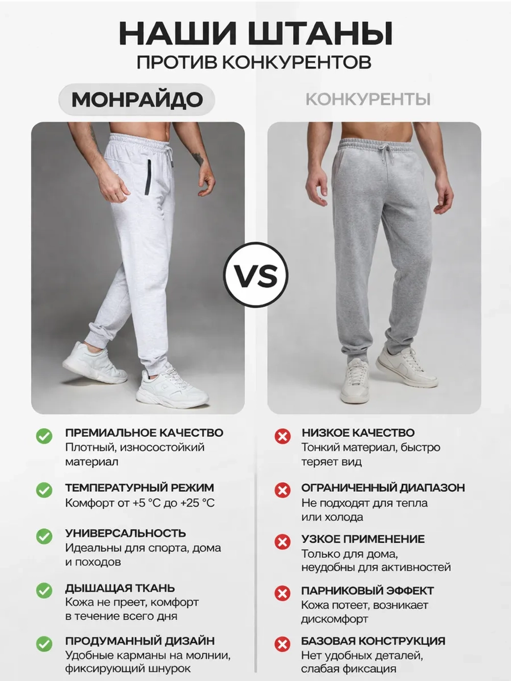 Брюки спортивные джоггеры