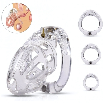 Мужской пояс верности прозрачный (Цвет: прозрачный)