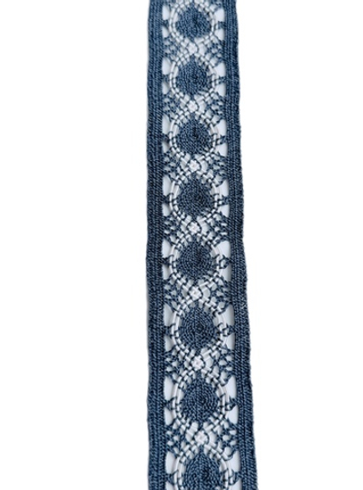 Кружево хлопковое в джинсовом стиле ш-5 см. Испания