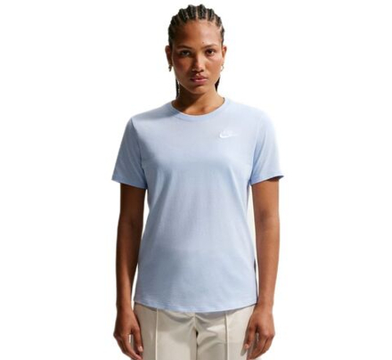 Женская теннисная футболка Nike Sportswear Club Essentials - hydrogen blue/white