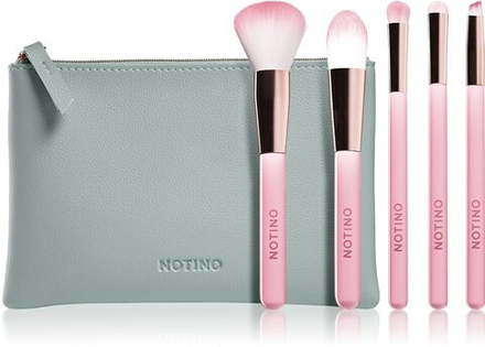 Notino Pastel Collection Brush set with pouch - дорожный набор кистей с косметикой /   / GTIN 2800013562353