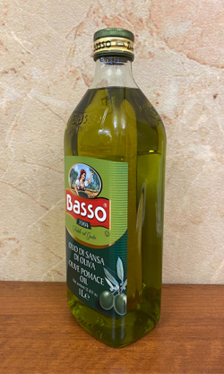 Оливковое масло BASSO Для жарки (Pomace) 1 л, Италия