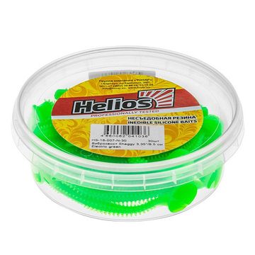 Виброхвост несъедоб. Shaggy 3,35'/8,5 см Electric green 30шт. (HS-16-007-N-30) Helios