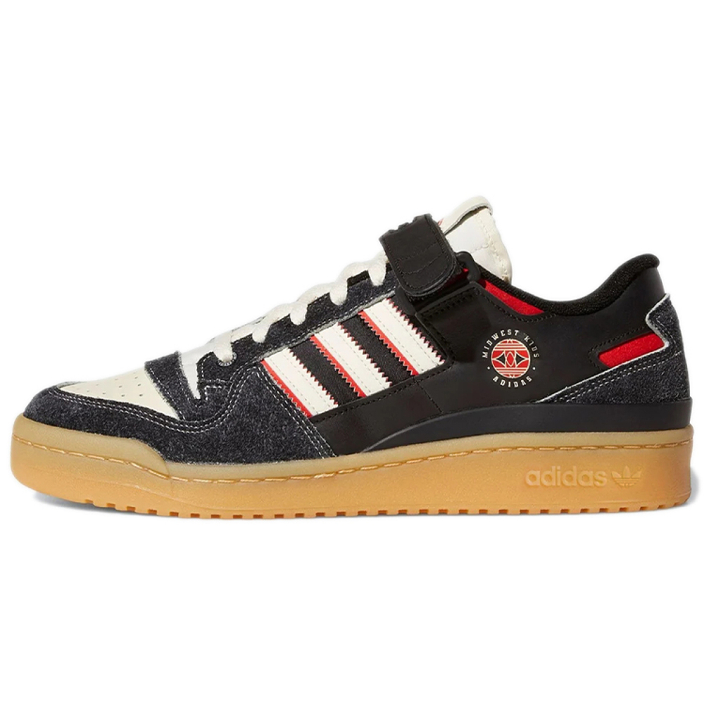 Кроссовки Adidas Originals Forum Low Black Gum x Midwest