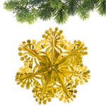 Украшение фольгированное «Сказочная снежинка» d-30 см, Золото