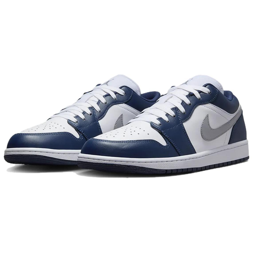 Jordan 1 Low Wolf Grey Midnight Navy