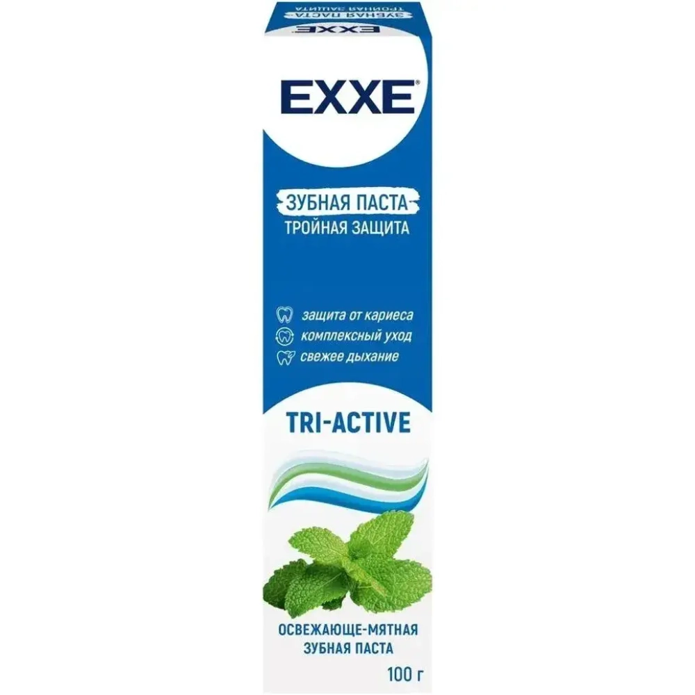 Зубная паста EXXE Тройная защита tri-active, 100г