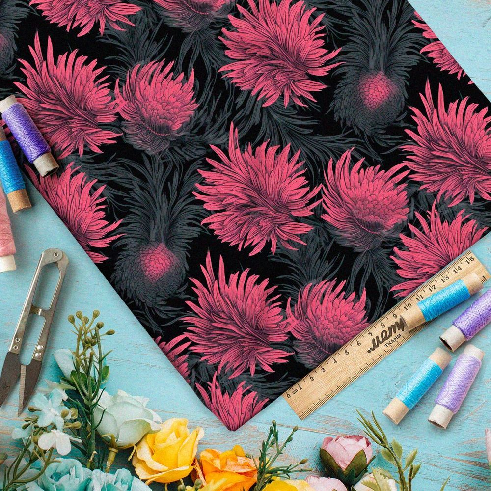 Ткань Барби танцующие линии природы